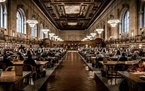 Pilas de libros de investigación sobre un escritorio