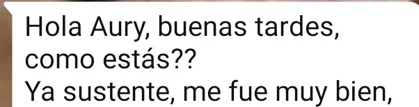 Mensaje de agradecimiento de un cliente por WhatsApp (16 de 20)